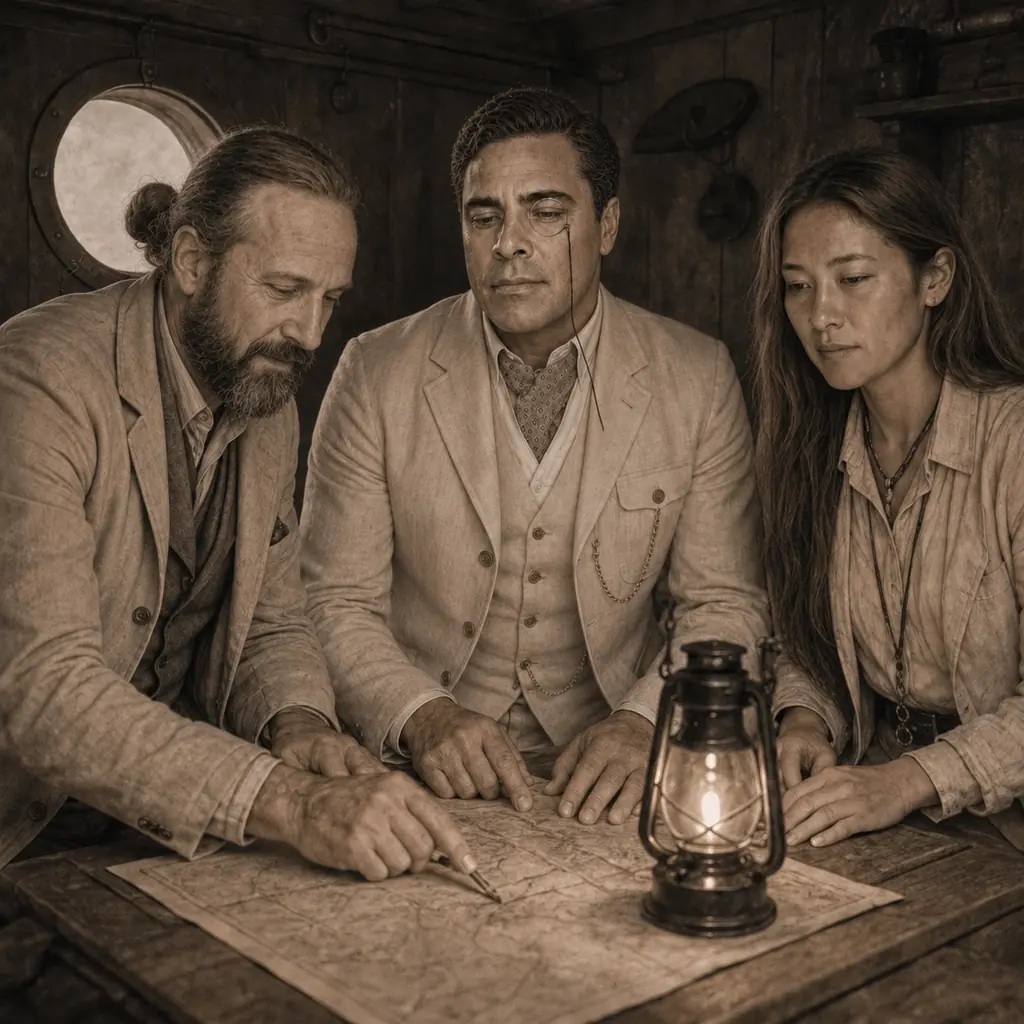Admiral Vale correcting the route beyond the last safe harbor